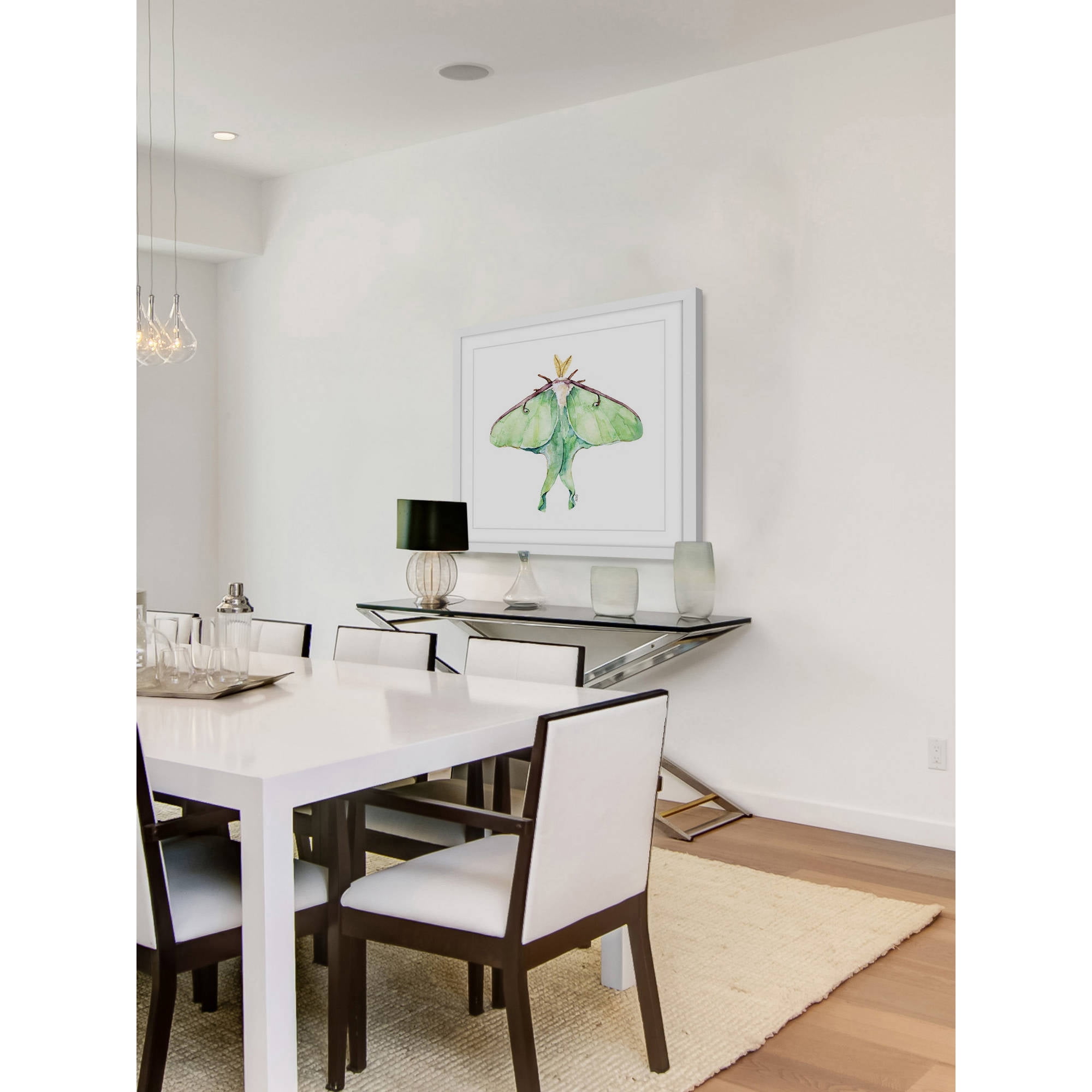 Marmont Hill "Luna Moth" by Rachel Byler Framed Painting Print