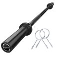 thumbnail image 1 of Olympic Barbell, 4FT Weight Bar for Weightlifting and Powerlifting 45Lb, Olympic Bar for 500Lbs Capacity, 1 of 6