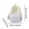 thumbnail image 3 of FYDUU Plaid Backpack for Girls School Bag Stylish Lace Checkered Backpack School Bookbag Casual Daypack Cute Bow Schoolbags, 3 of 4