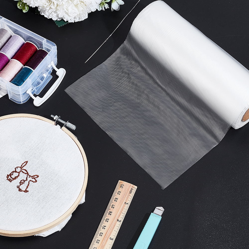 1roll Non-woven Fabrics Water Soluble Embroidery Stabilizers White 200x0.1mm 50 yards/roll
