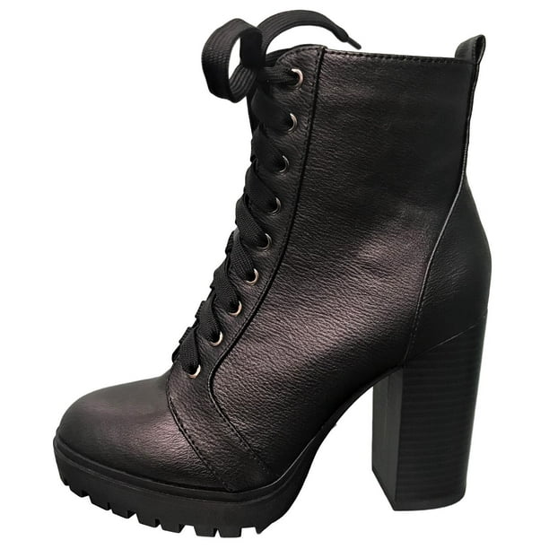 noa quilted lug sole lace up boot bp