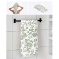 thumbnail image 6 of Green Leaf Flower Towel Set of 3, Soft Microfiber Bath Towels, Hand Towel, Washcloths, Vintage Farmhouse Bohemian Spring Quick-Dry Absorbent Towels for Bathroom Kitchen Hotel Beach Gym Spa, 6 of 7