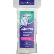 4 Pack Swisspers 100% Cotton Squares Quilted Interwoven Layes Lint Free,160 Count