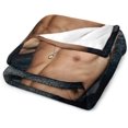 thumbnail image 3 of Cool Sebastian Stan Blanket Ultra Soft Flannel Fleece Blanket Stylish Bedroom Living Room Sofa Warm Blanket All Season Use 50"*60"（130 * 150cm）80"x60", 3 of 7