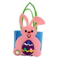 thumbnail image 4 of Bolso de Pascua Bolsa de Pascua Bolsa de Compras Bolsa de Favor de Fiesta Bolsa de Mano Duradera Cubo de Caramelos para Festival de Navidad Niños Niña Estilo A, 4 of 8