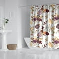 thumbnail image 2 of Thanksgiving Autumn Fall Pumpkin Harvest Shower Curtain,Reusable Show Curtain with Hooks Retro Polyester Fabric Curtains for Thanksgiving Day Fall Party Home Decor, 2 of 5