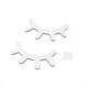 thumbnail image 1 of 2Pcs Cartoon 3D Wood Eyelash Closed Eye Wall Stickers Home Room Decal DIY Craft, 1 of 4