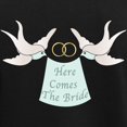 thumbnail image 3 of CafePress - Here Comes The Bride Pajamas - Women's Short Sleeve Print T-Shirt and Pants Dark Cotton Pajama Set, 3 of 7