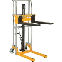 Global Industrial Manual Lift Stacker, 47" Lift, 880 Lb. Cap.