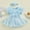 Blue, variant on Infant Boy Rompers Girls' One-year-old Dress Romper Birthday Stylish Soft Yarn Princess Flower Romper Skirt Newborn Girl Clothes