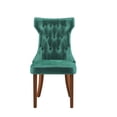 thumbnail image 6 of Ember Interiors Clairborne Tufted Dining Chair, Set Of 2, Emerald Green Velvet, 6 of 15