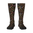 thumbnail image 2 of Picia Women Crew Soft Moisture-wicking Socks Decorative Feathers Pattern Design Cotton Socks, One Size fit All, 2 of 9