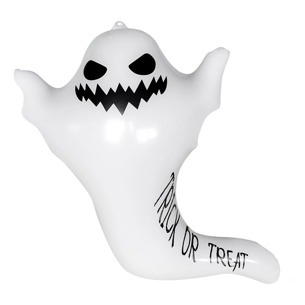 Globos inflables para fiestas temáticas de fantasmas, suministros de PVC para fiestas, regalos, accesorios para fotos, espeluznantes y fáciles de usar. Fantasma blanco