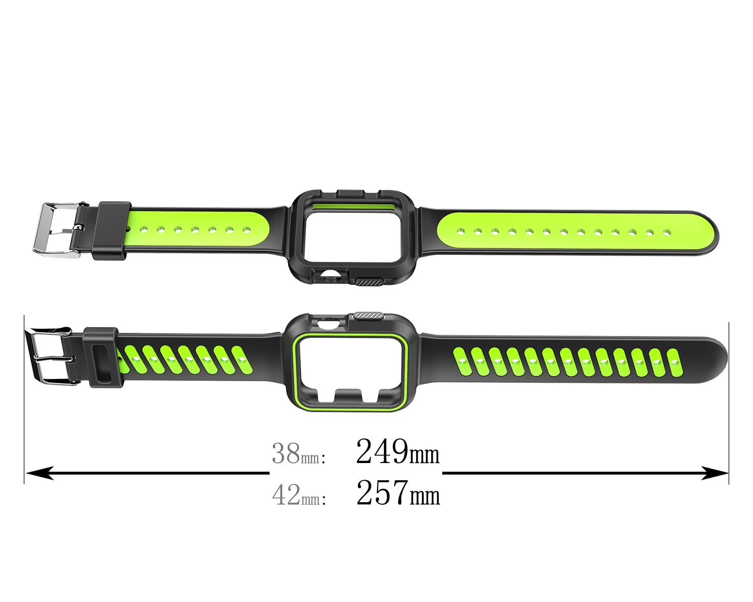 Luxury Two Tone Sports Band For Apple Watch Series 3, Series 2, Series 1 - 38mm
