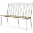 thumbnail image 3 of Signature Design by Ashley Ashbryn Dining Double Chair, White & Natural, 3 of 5