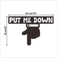 thumbnail image 3 of 3x PUT ME DOWN Adhesivas Extraíbles para Asiento de Inodoro de , Puerta de Pared para, 3 of 5