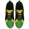 thumbnail image 2 of Men Women Jamaican Shoes Unisex Adult Running Shoes Breathable Casual Sport Tennis Sneakers Black Size 11.5, 2 of 5