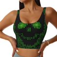 thumbnail image 2 of Picia Numbers Skull Sports Bra for Women,Padded Strappy Sports Bras Medium Support Yoga Bra with Removable Cups,Running Yoga Bra-Large, 2 of 9