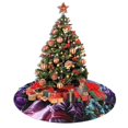thumbnail image 4 of Falda para árbol de Navidad con forma de bola de dragón, suave y divertida, decoración navideña navideña de granja de 30", 4 of 4