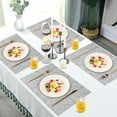 thumbnail image 2 of VCVCOO PVC Placemats Set of 4, Heat Resistant Non-Slip Vinyl Placemats for Dining Dinner Table, Washable Wipeable Woven Table Mats, 2 of 12
