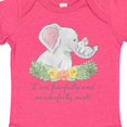 thumbnail image 4 of Inktastic I Am Fearfully and Wonderfully Made Cute Elephants Boys or Girls Baby Bodysuit, 4 of 5
