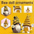thumbnail image 4 of Bumble Bee Dwarf Doll Bee Day Decoración Felpa Adornos Sin Rostro Bee Elf Muñeco De Peluche Hecho A Mano Regalo Para Niños Adultos Speravity FN007292-02, 4 of 6