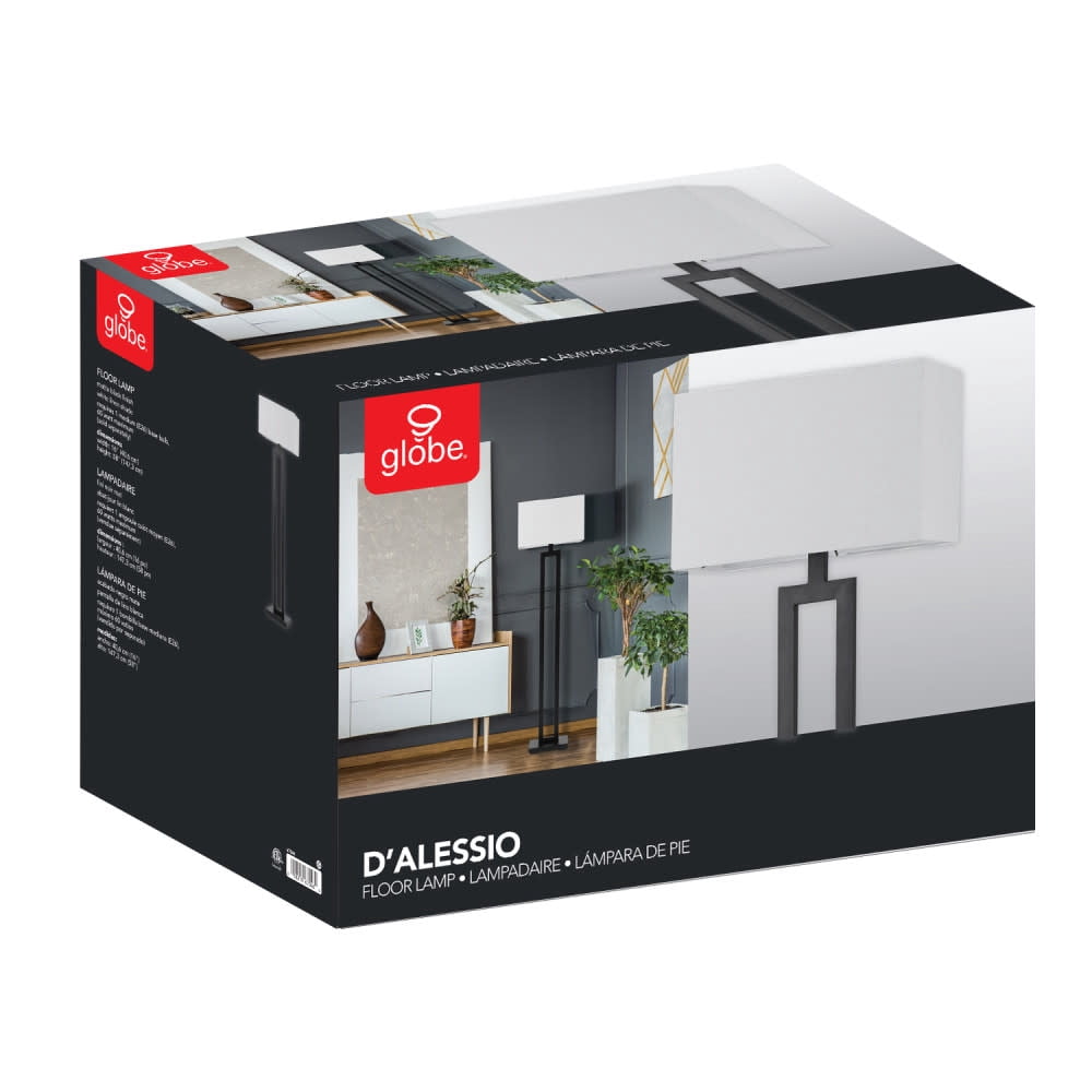 Globe Electric 91000495 D'alessio 58" Tall Led Accent Floor Lamp - Brass