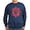 Navy, variant on CafePress - Peace Flower Affection Sweatshirt (Dark) - Classic Crew Neck Sweatshirt