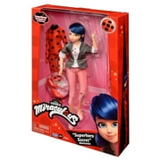 Miraculous Super Secret Marinette with Ladybug Outfit Doll Playset, 7 Pieces