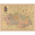 thumbnail image 2 of Martin 32x26 Gold Ornate Wood Framed with Double Matting Museum Art Print Titled - Toledo Spain Europe - Martin 1911, 2 of 4