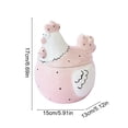 thumbnail image 3 of Easter Ceramic Chicken Candy Jar, Handmade Ceramic Storage Jar for Kitchen Pantry, Farmhouse Rooster Cookie Jar with Lid, Decorative Ceramic Canister for Candy Snacks Coffee Tea Sugar Flour Storage, 3 of 7