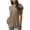 Brown, variant on Fesfesfes Shirts for Women Casual Round Neck Short Puff Sleeve Solid Color Pullover Blouse T-shirt Tops Loose Fit Womens Short Sleeve Workout Tops 4(S)