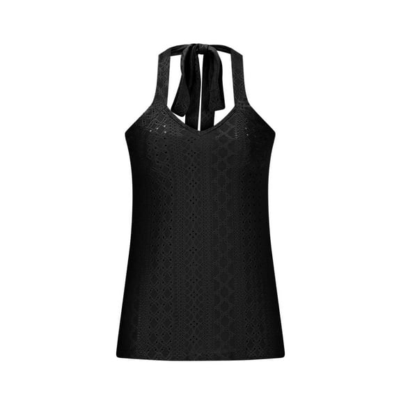 USSUMA Womens Tank Tops Womens Tops Dressy Casual Women's Neck Strap Knitted Tank Versatile Fashion Strap T-Shirt Tax Free Weekend Womens Tops Women's Tank Tops Solidcolor