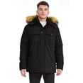 thumbnail image 4 of WenVen Men's Winter Warm Coat Puffer Jacket Thicken Long Sleeve Waterproof Parka Black L, 4 of 11
