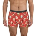 thumbnail image 1 of Balery Japanese Maneki Cats Calzoncillos bóxer para hombre, ropa interior de algodón suave y transpirable con cinturilla de nailon-X-Large, 1 of 5
