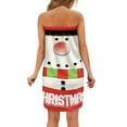 thumbnail image 3 of Yuyamidu Snowman Bath Wrap Towel for Women Cute Shower Wrap with Pocket Christmas Towel Wrap Size L Swim Beach Towel Adults Bath Towels Comfortable Spa Wrap, 3 of 7