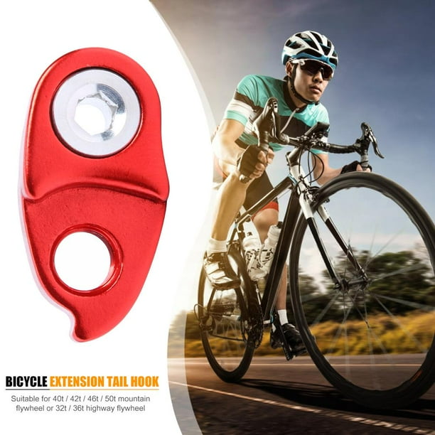 Extensión de patilla de cambio trasera para bicicleta, extensor de gancho de cola de engranaje MTB (rojo) Tmvgtek Accesorios para bicicletas