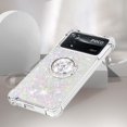 thumbnail image 4 of Glitter Case for Xiaomi Poco X4 Pro 5G, Bling Sparkle Floating Liquid Soft TPU Cushion Fashion Girly Women Girls Clear with Ring Holder Phone Cover for Xiaomi Poco X4 Pro 5G  Colorful, 4 of 12