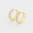 thumbnail image 4 of Arracadas Medianas Dama con Cristales Swarovski Oro 14K Lam dorado Unitalla, 4 of 7