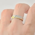 thumbnail image 5 of 14K White Gold Lovers Couple Rings for Women Men bague Gold Color CZ Wedding Promise Ring Engagement Jewelry, 5 of 8
