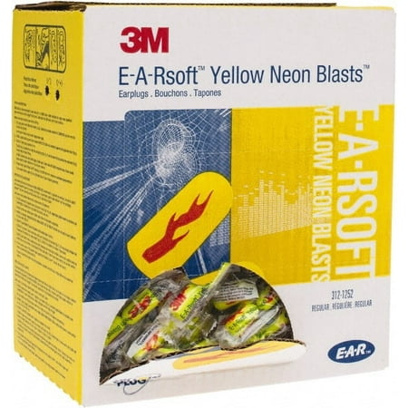 

E-A-Rsoft Disposable 33dB Earplug Reg Size Yellow Blast Uncorded 200 Pairs