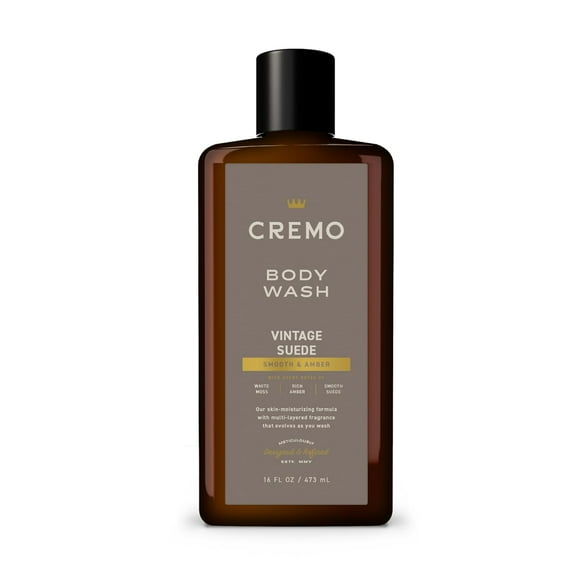Cremo Vintage Suede Body Wash - 16 oz, 3 Pack
