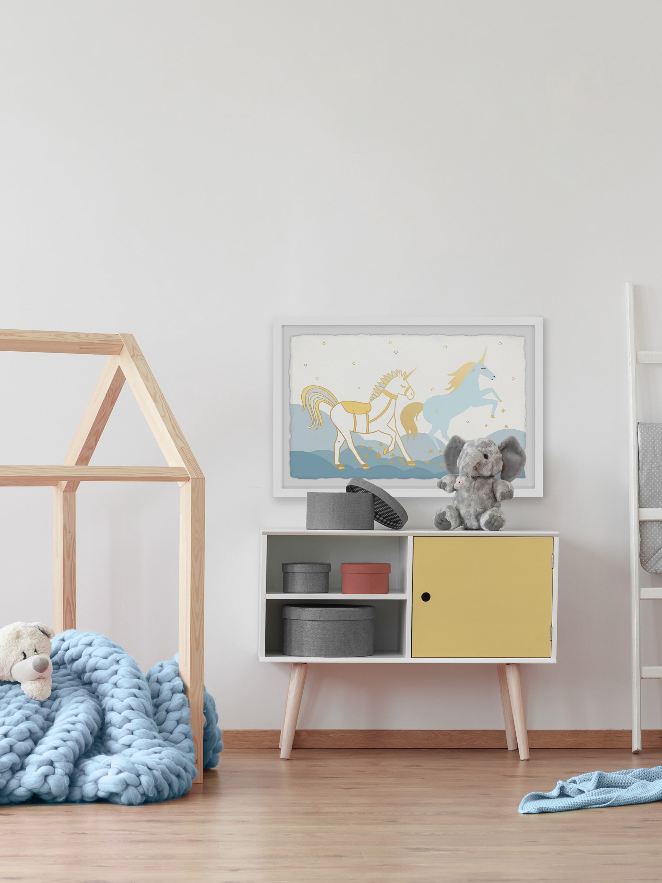 Marmont Hill The Unicorns Are Coming Framed Wall Art