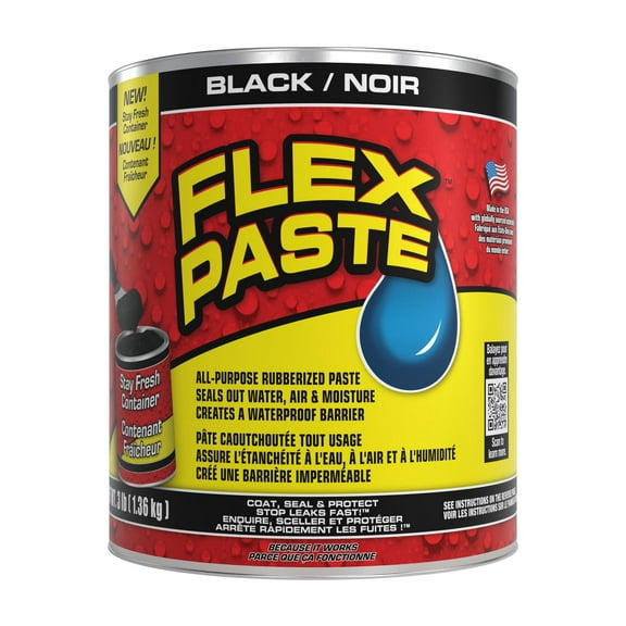FLEX PASTE NOIR 3 LB PÂTE DE CAOUTCHOUC SUPER ÉPAISSE