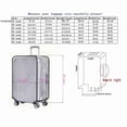 thumbnail image 3 of 18" to 30" Luggage Cover Protector Bag PVC Clear Plastic Suitcase Cover Protectors Travel Luggage Sleeve Protector, 3 of 9