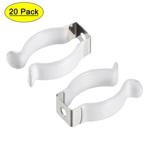 Uxcell LED Fluorescent Tube Holder Mounting Bracket Accessories T8 U Clips 20 Pack