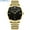 Gold Black, variant on Luxury Brand CRRJU Simple Fashion Style Casual Military Quartz Men Watches Ultra-thin Full Steel Male Clock Date Wristwatch