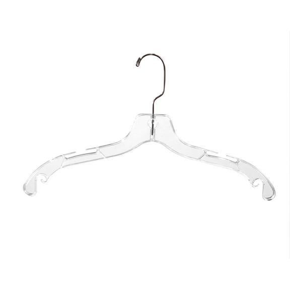 SSWBasics Clothes Hangers - Light Weight Dress Hangers - 17" - Case of 100