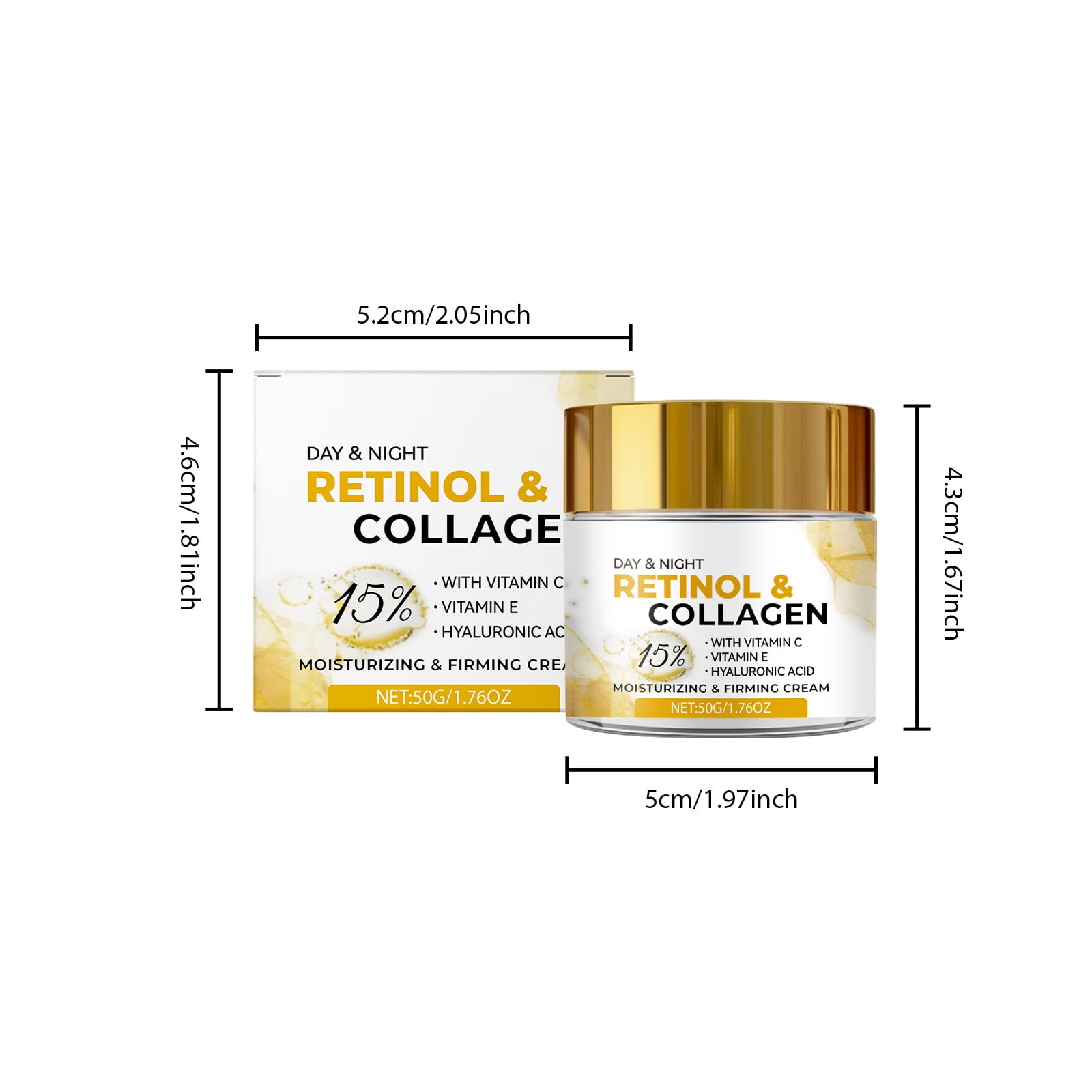 Alvantor Retinol Collagen Moisturizer Face Cream – Anti-Aging Hydrating Skincare for Smooth, Even Tone, 1.7 fl oz