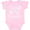 thumbnail image 3 of Inktastic I Love My Grandma Grandchild Boys or Girls Baby Bodysuit, 3 of 5